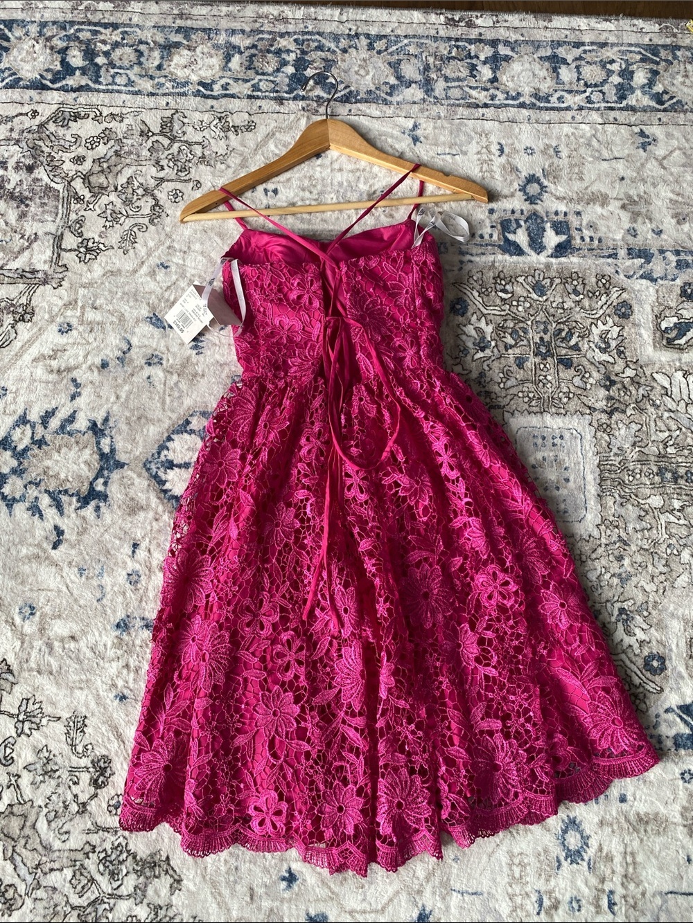 NWT David's Bridal Begoni Short Lace Dress - Picture 9 of 9
